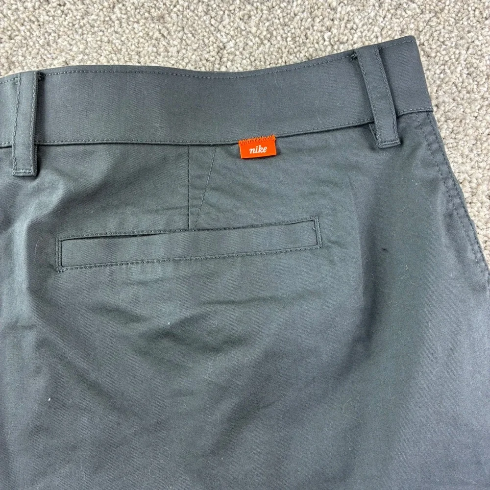 Nike Golf Chino‎ Shorts Mens 42 Grey Stretch Performance Flat Front Golfcore
